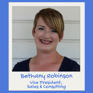 Bethany Robinson, vice president of sales & consulting headshot