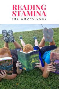 cover of Reading stamina the wrong goal