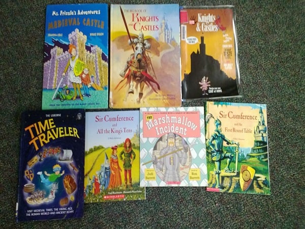library books on castles and knights